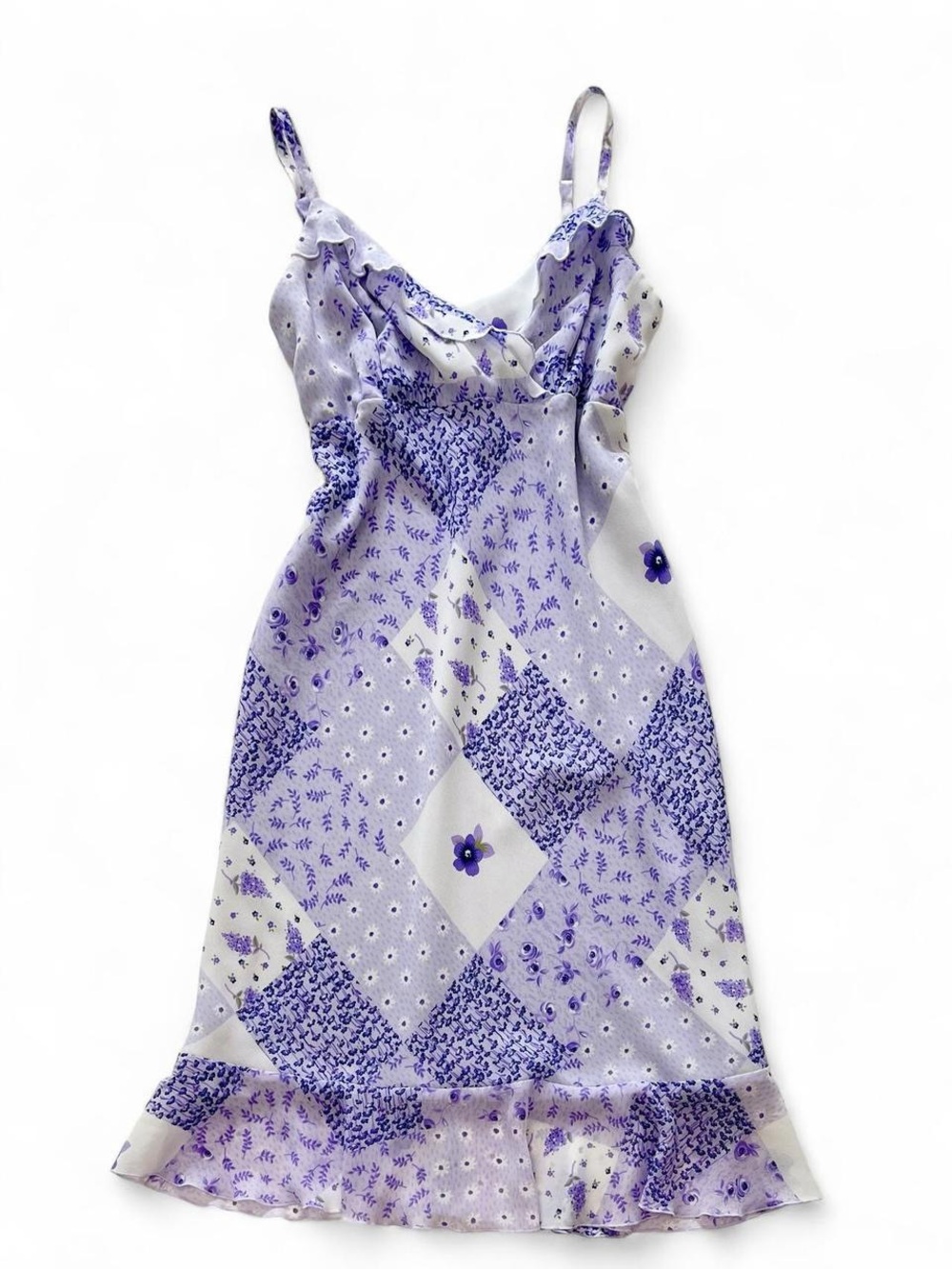 jonathan martin Lavender & White Floral Slip Dress